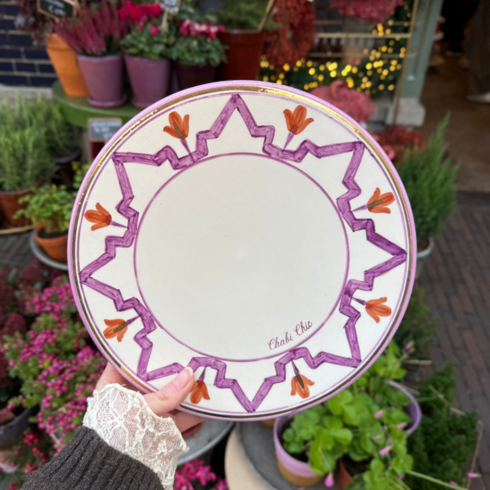 Chabi Chic Chabi Chic - dinerbord, lila marsala