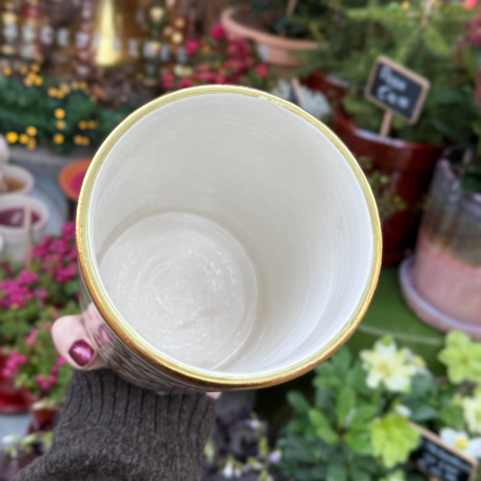 Chabi Chic - Wijnkoeler - kaki bordeaux