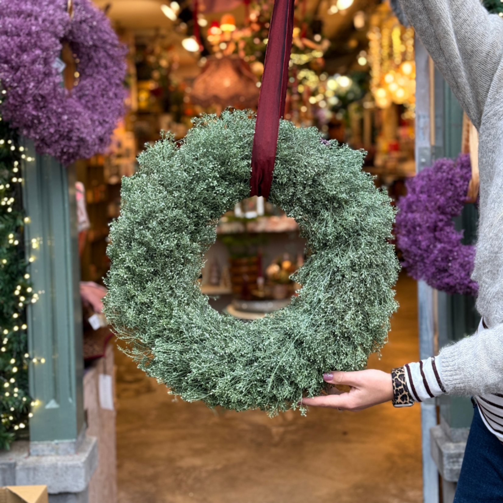 Krans - Lepidium - metallic groen L