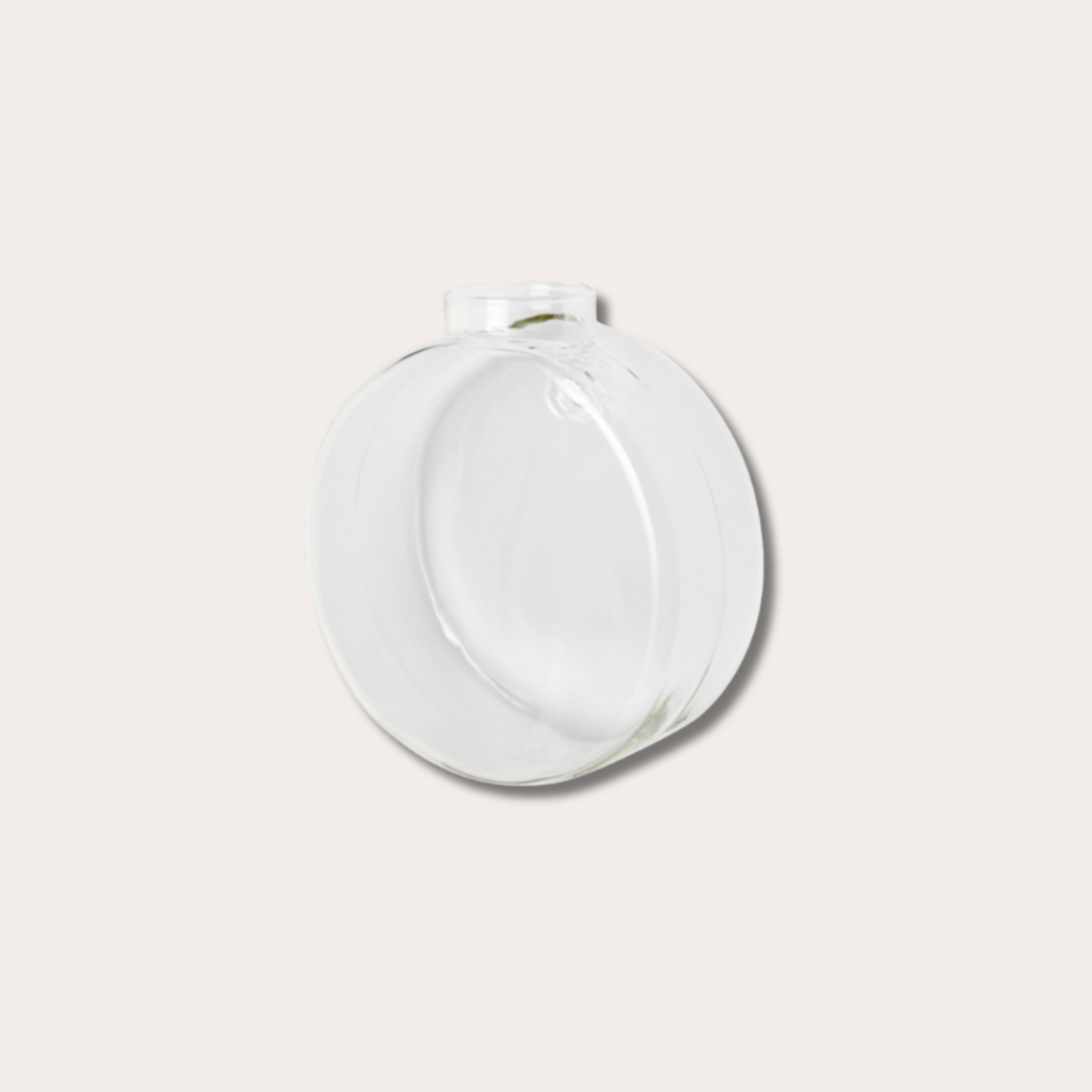 Wandvaasjes van glas- rond