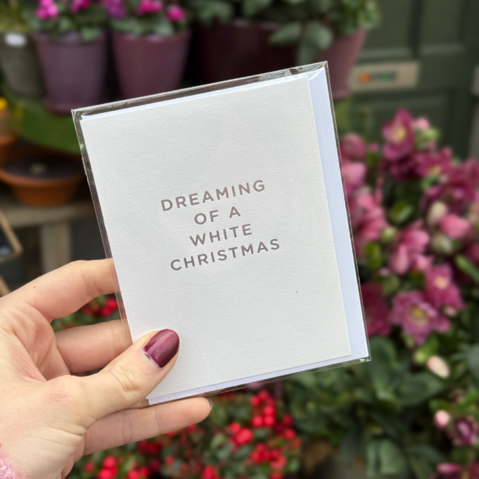 Kaart - Dreaming of a white christmas