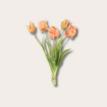 Zijden bloem - Tulpen bos - Papegaai - oranje