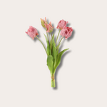 Zijden bloem - Papegaai Tulp bos - roze