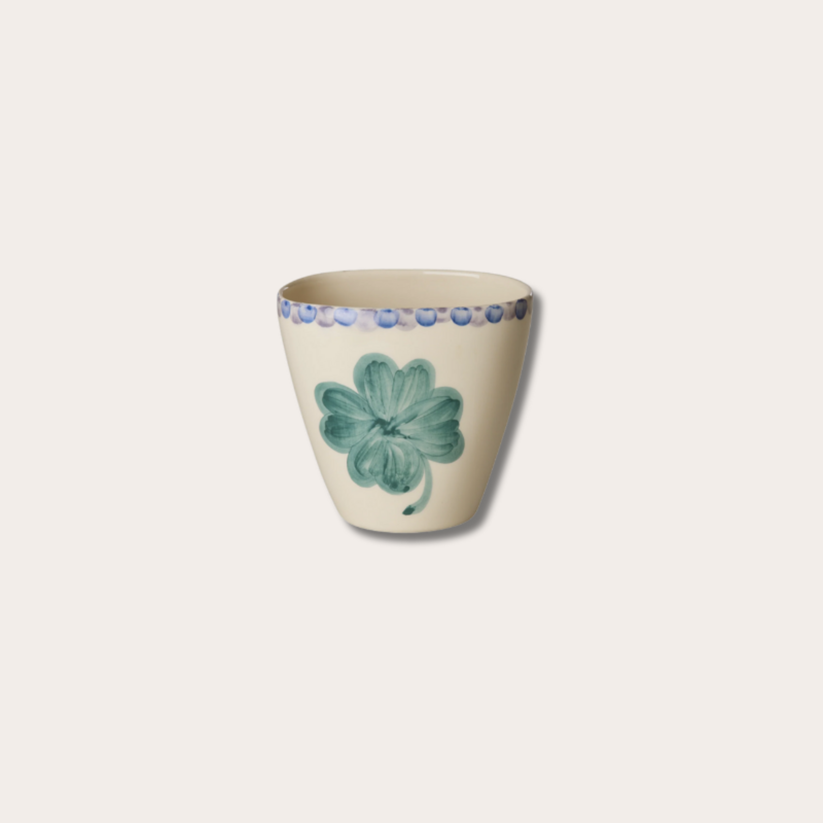 Koffie cup - Billy - Klaver - wit