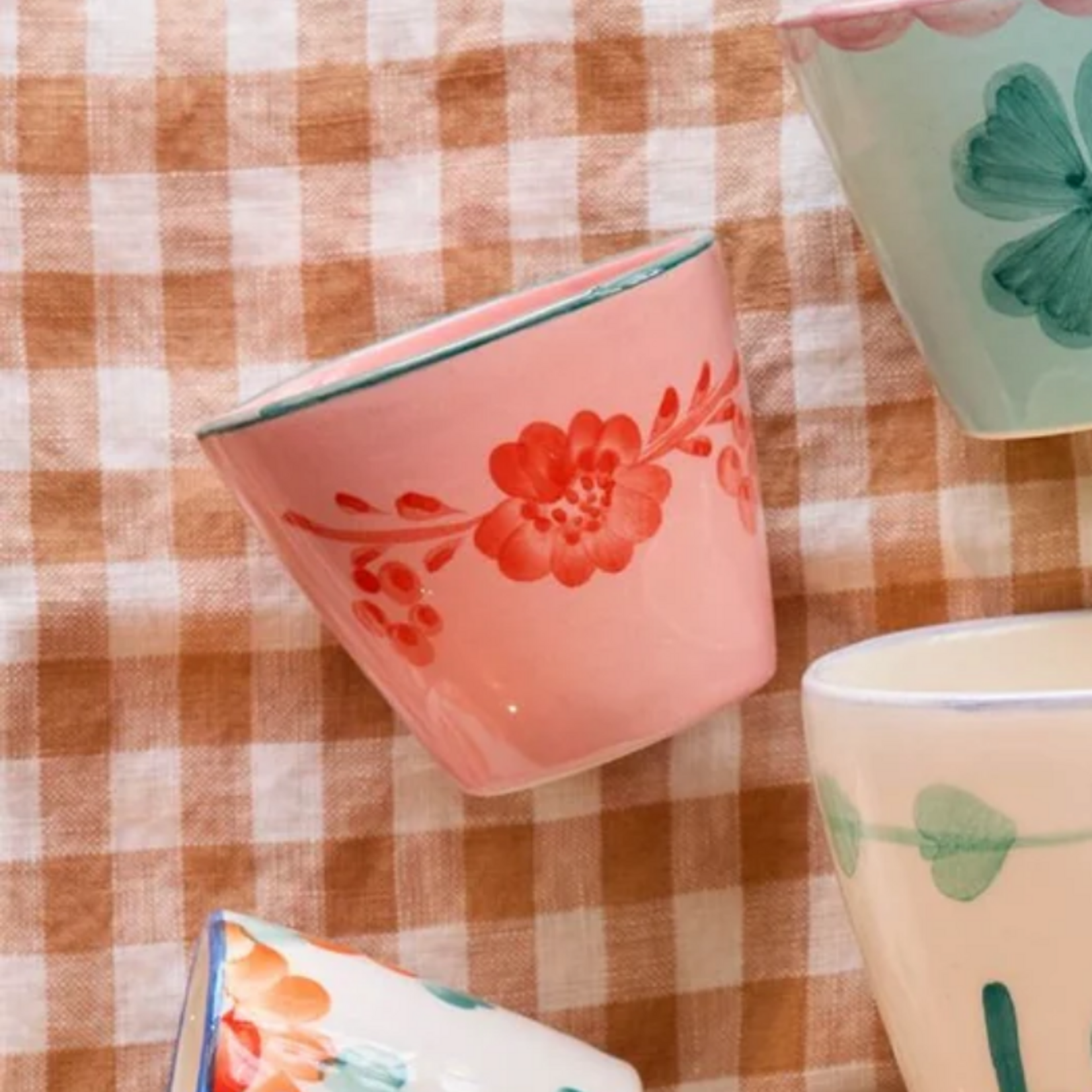 Espresso cup - Billy - Bloemen - roze