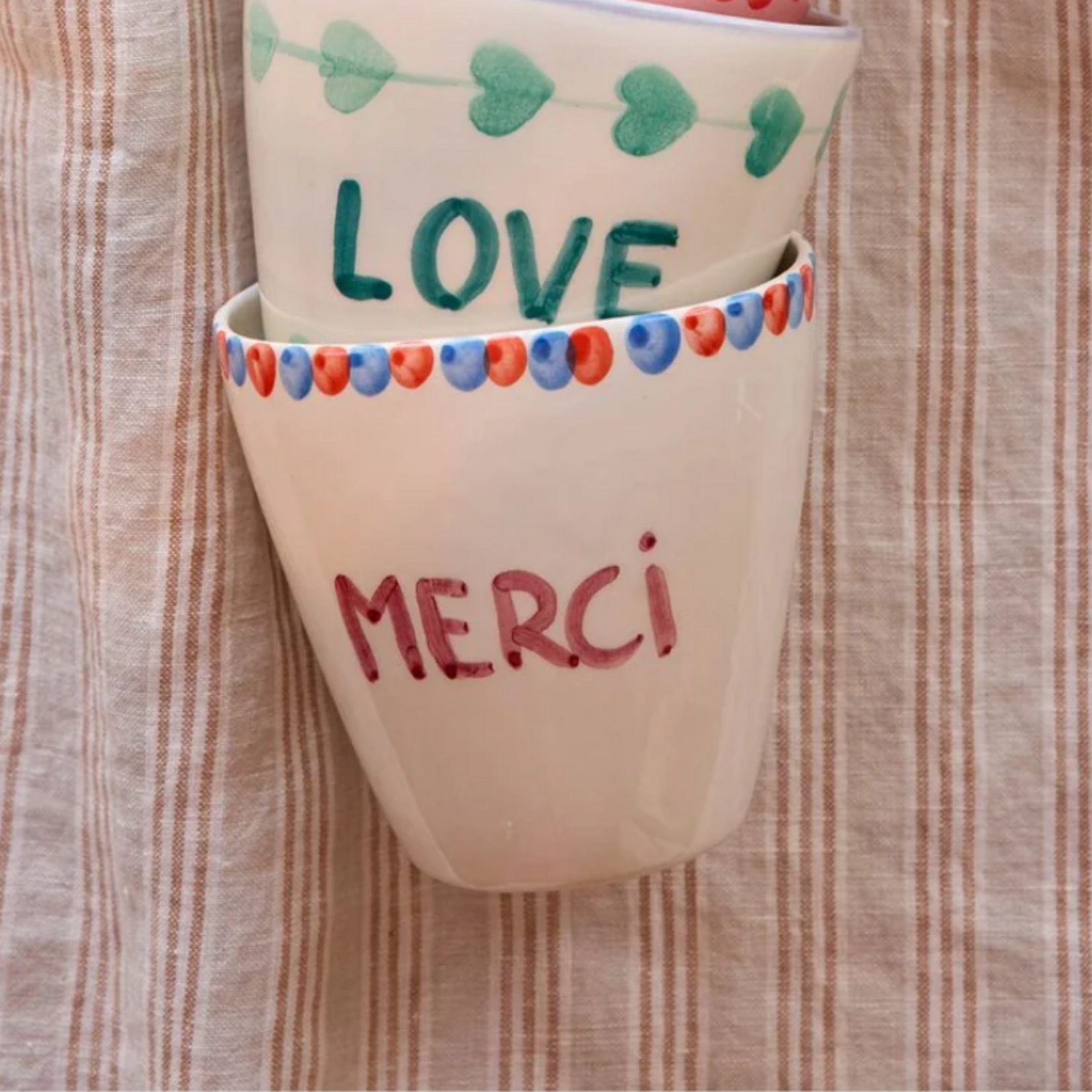 Koffie cup - Billy - Merci - wit