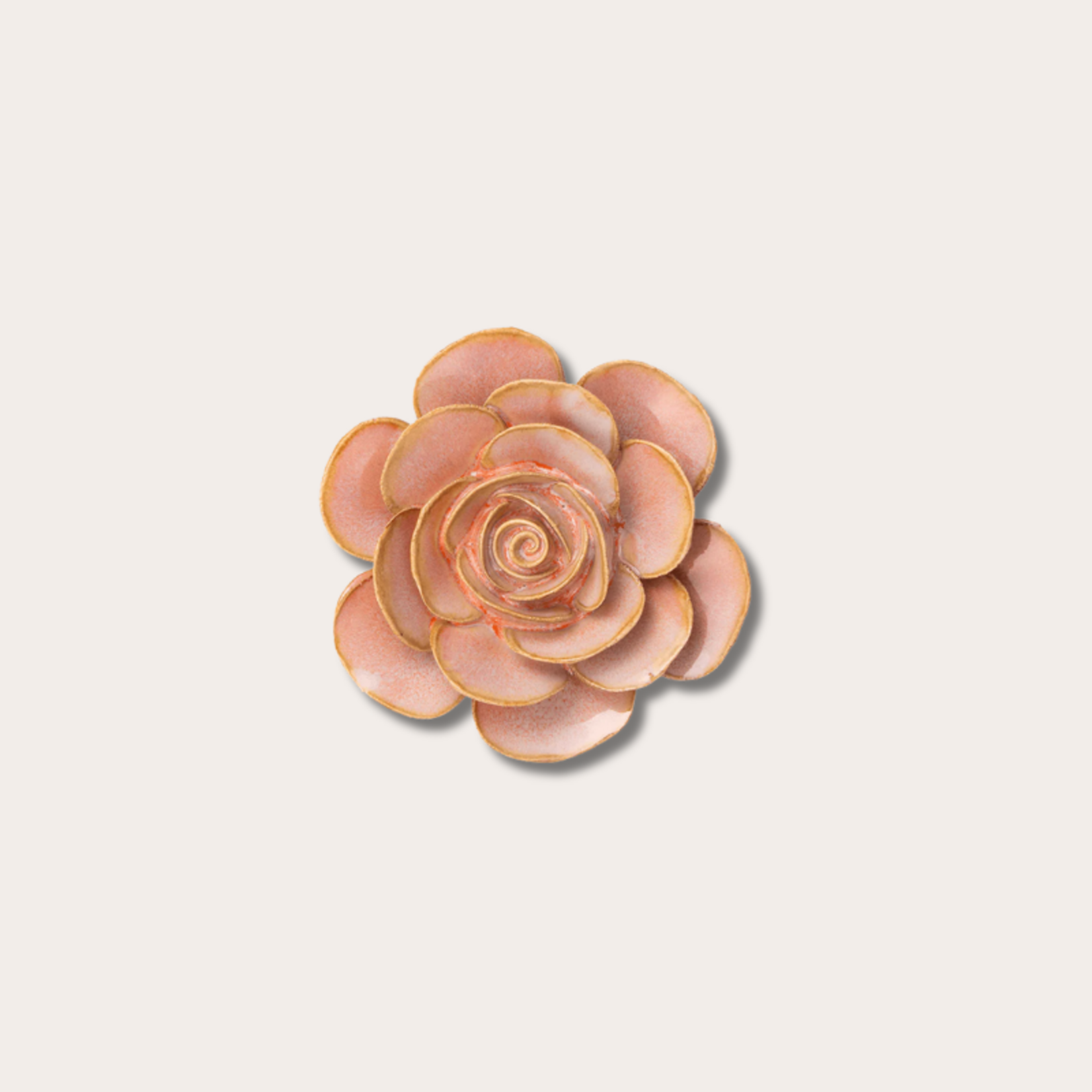 Keramieken bloem - ranonkel roze