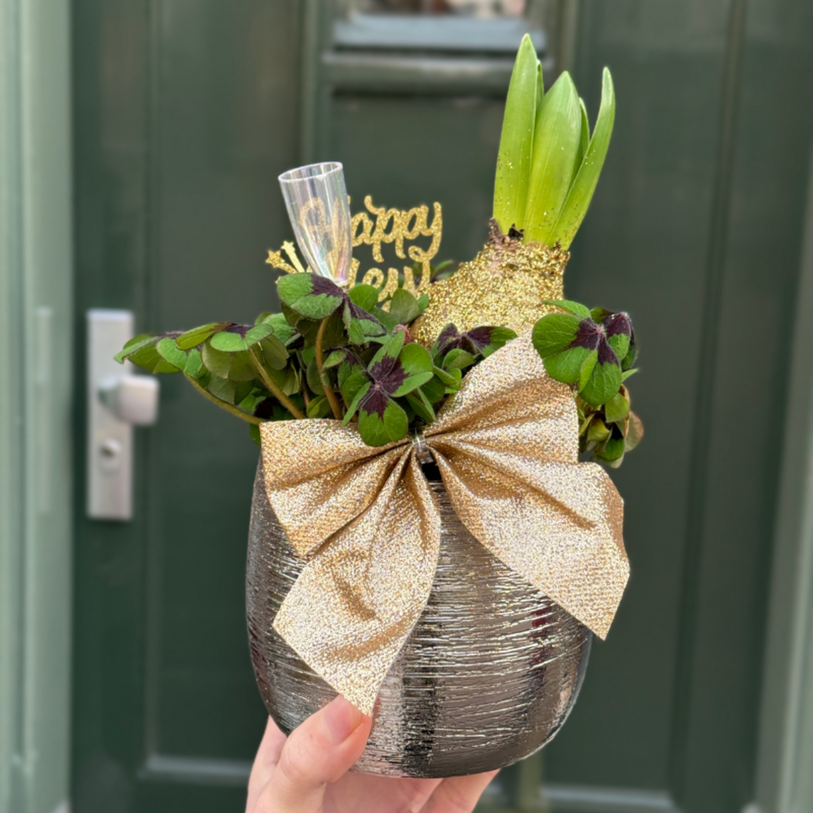 Klaver in pot - Happy new year