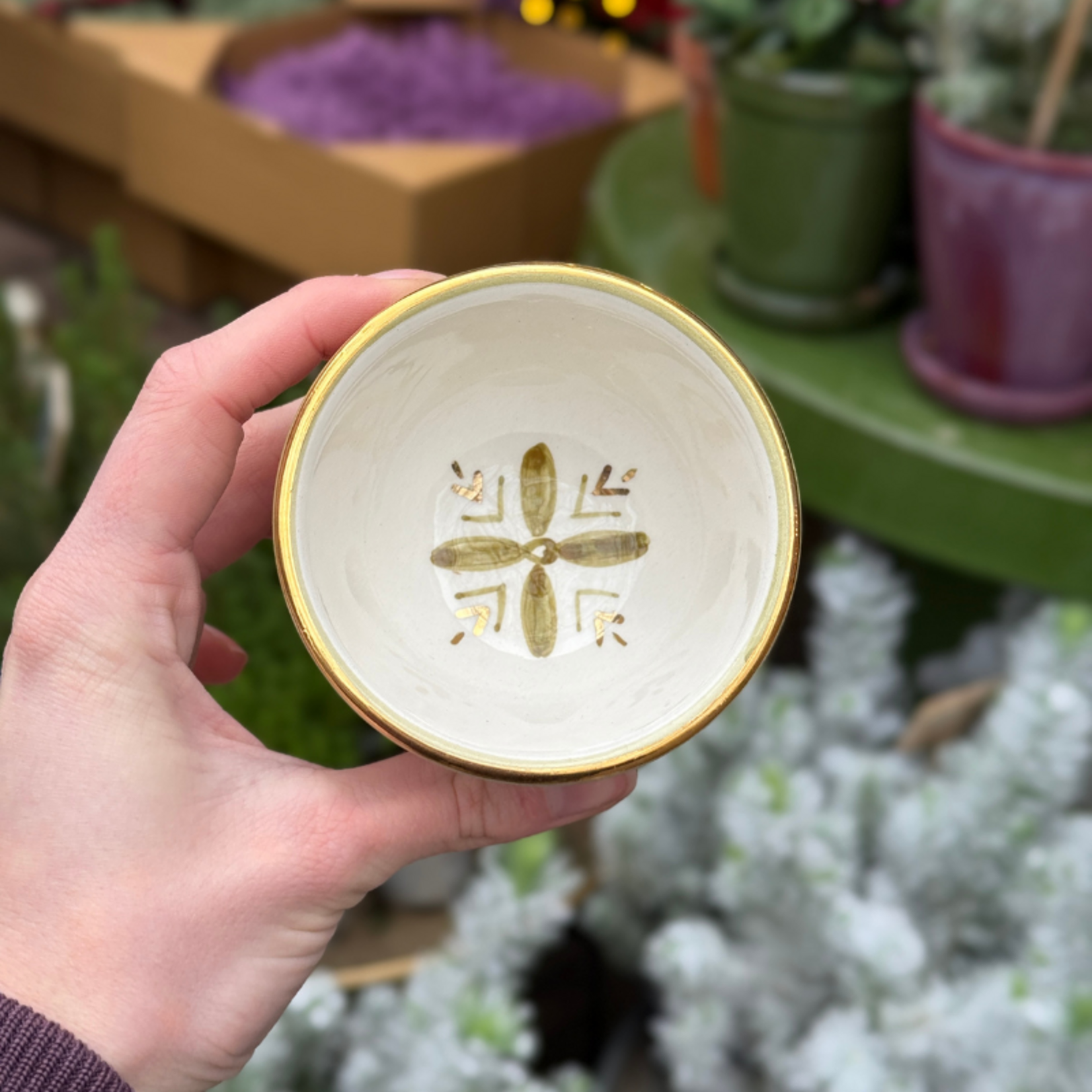 Chabi Chic Chabi Chic - tapas schaaltje - kaki strepen