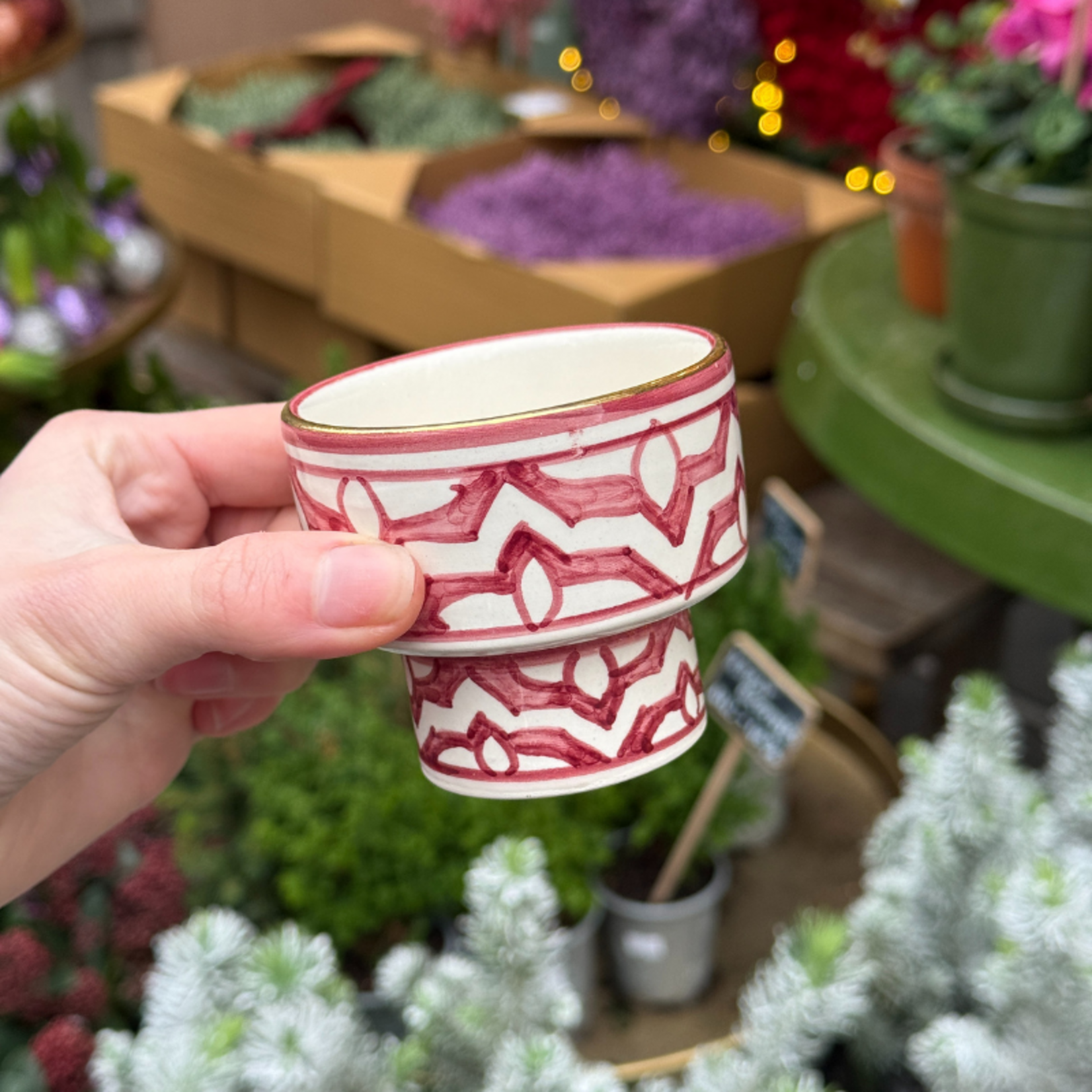 Chabi Chic Chabi Chic - schaaltje op voet - bordeaux