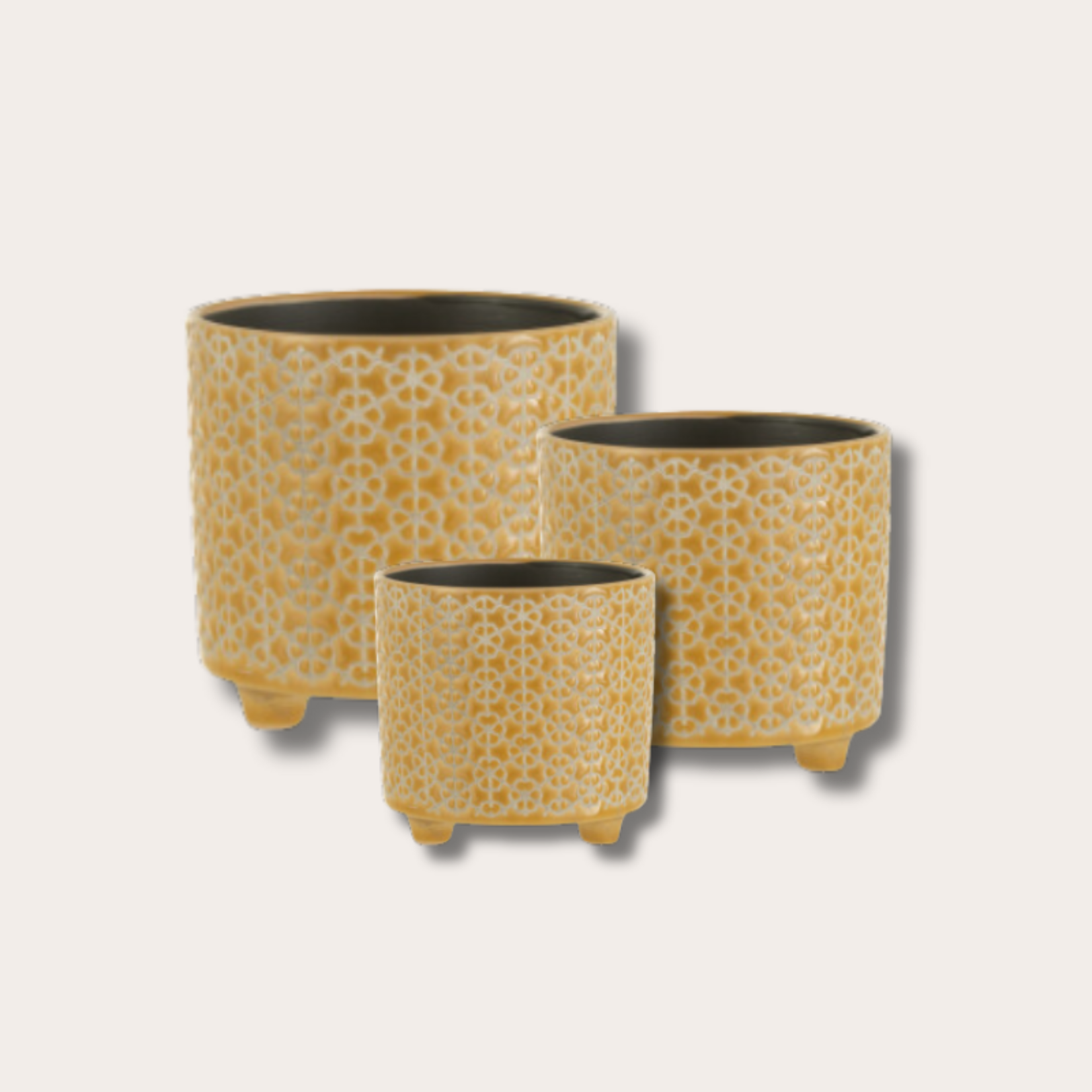 Pot - Florien - Bloem - oker