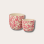 Pot - Ollie - Bloemen - roze