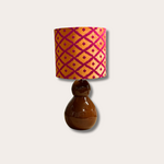 Lamp - velvet - oranje/fuchsia