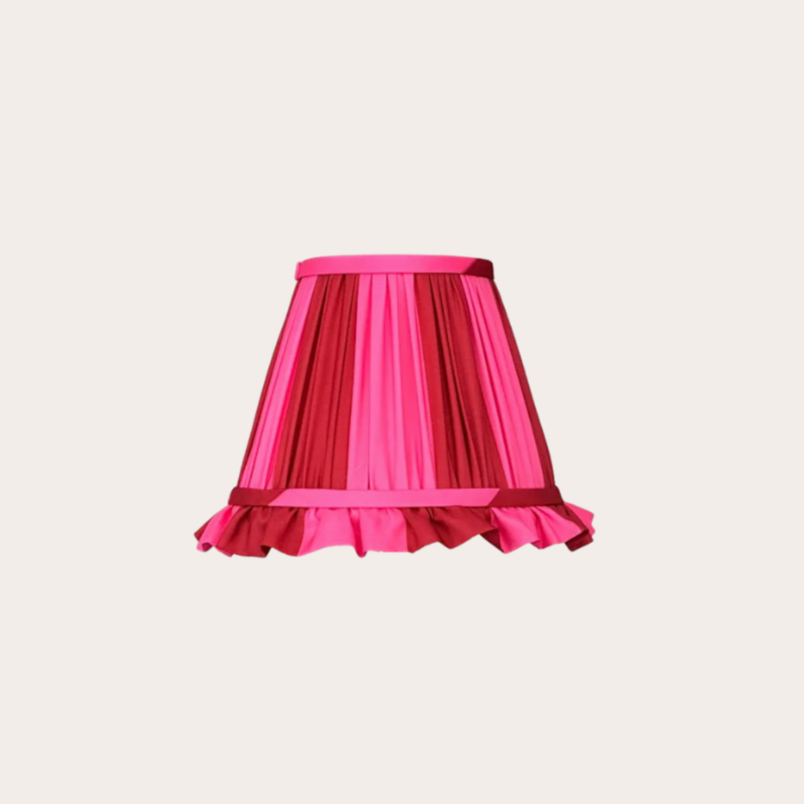 Club Charlotta Lampenkap - Charlie -  Stripes - roze/rood