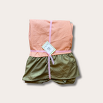 Club Charlotta Tafelkleed - Darcy - zalm roze/groen