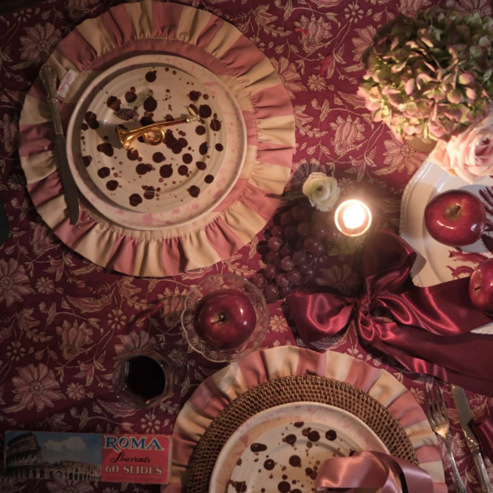 Club Charlotta Placemat - Darcy - roze/beige (set van 2)