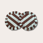 Club Charlotta Placemat - Darcy - bruin/blauw (set van 2)