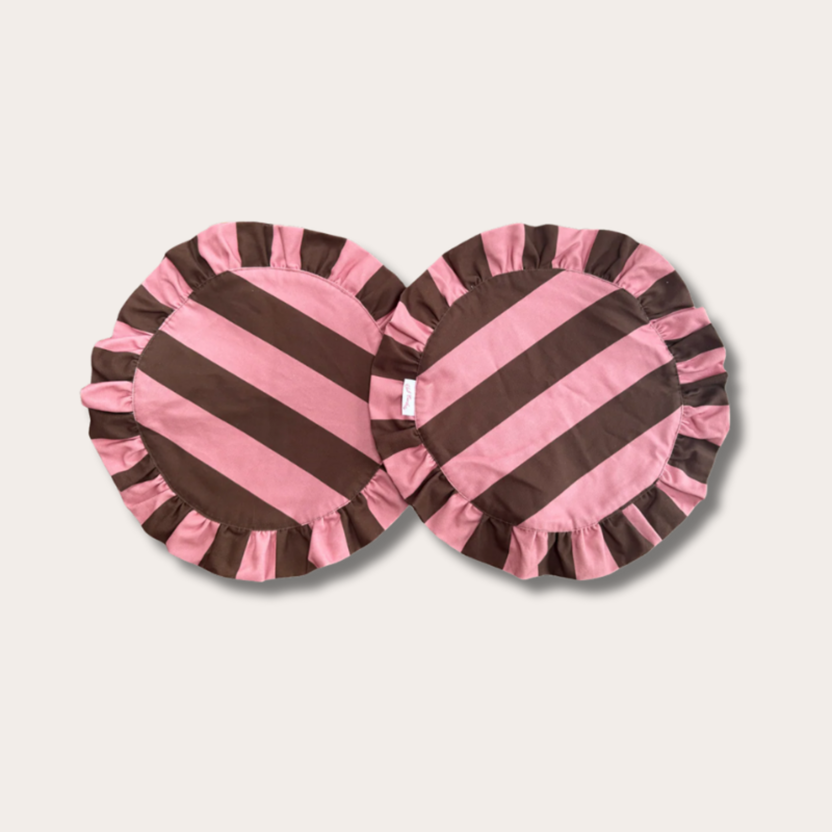 Club Charlotta Placemat - Darcy - bruin/roze (set van 2)