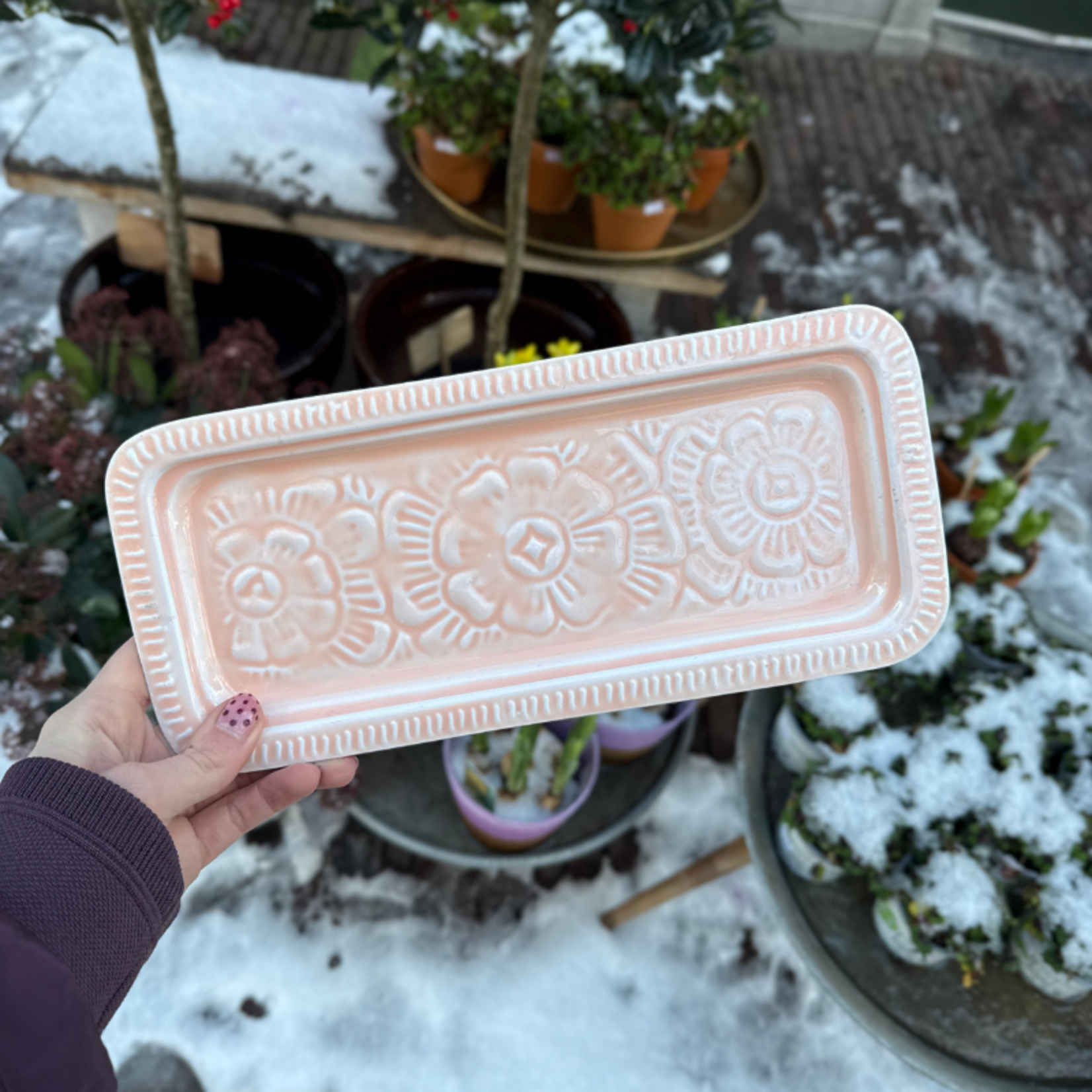 Dienblad - Berbere - licht roze - S