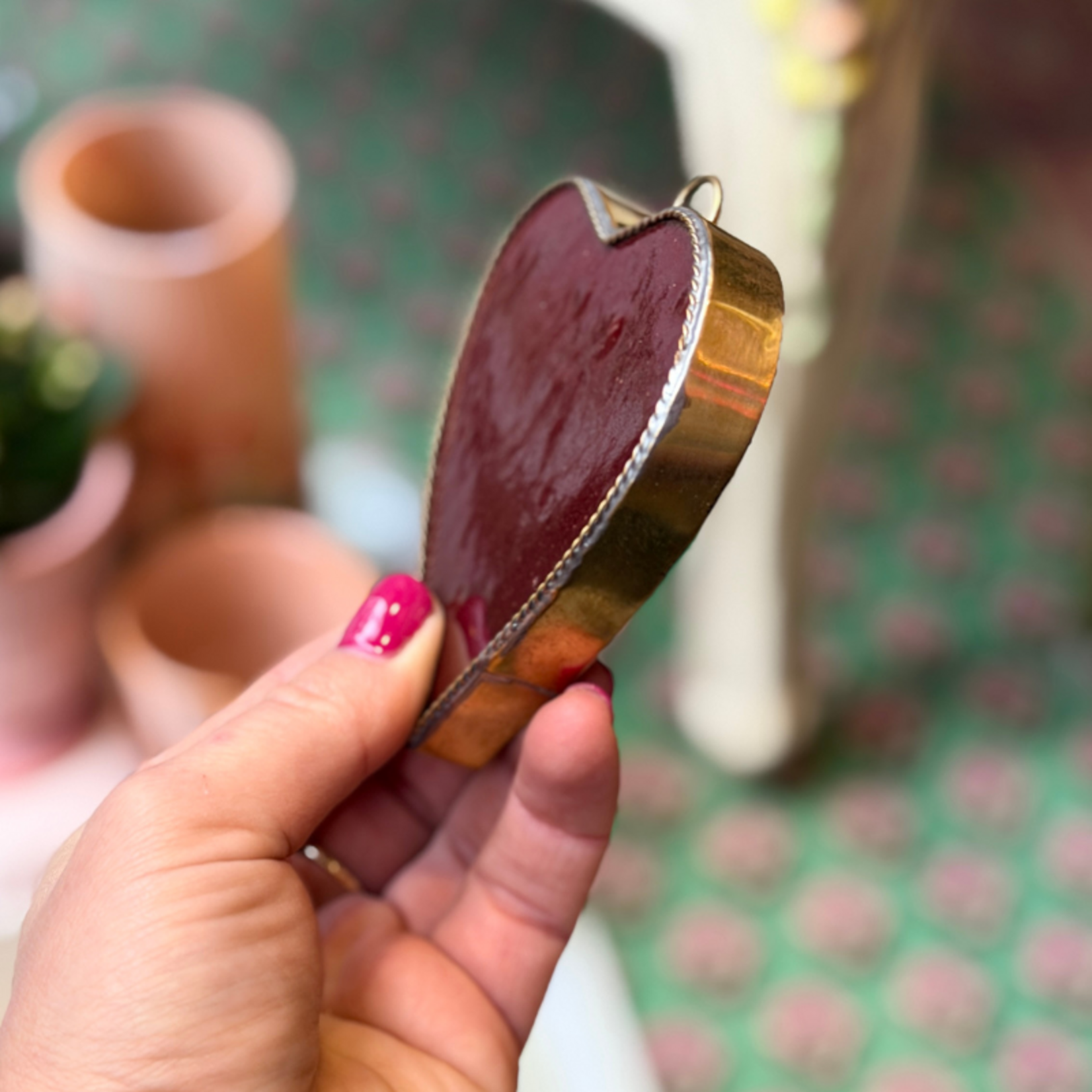 Zelliges tegel - Hartje - bordeaux S