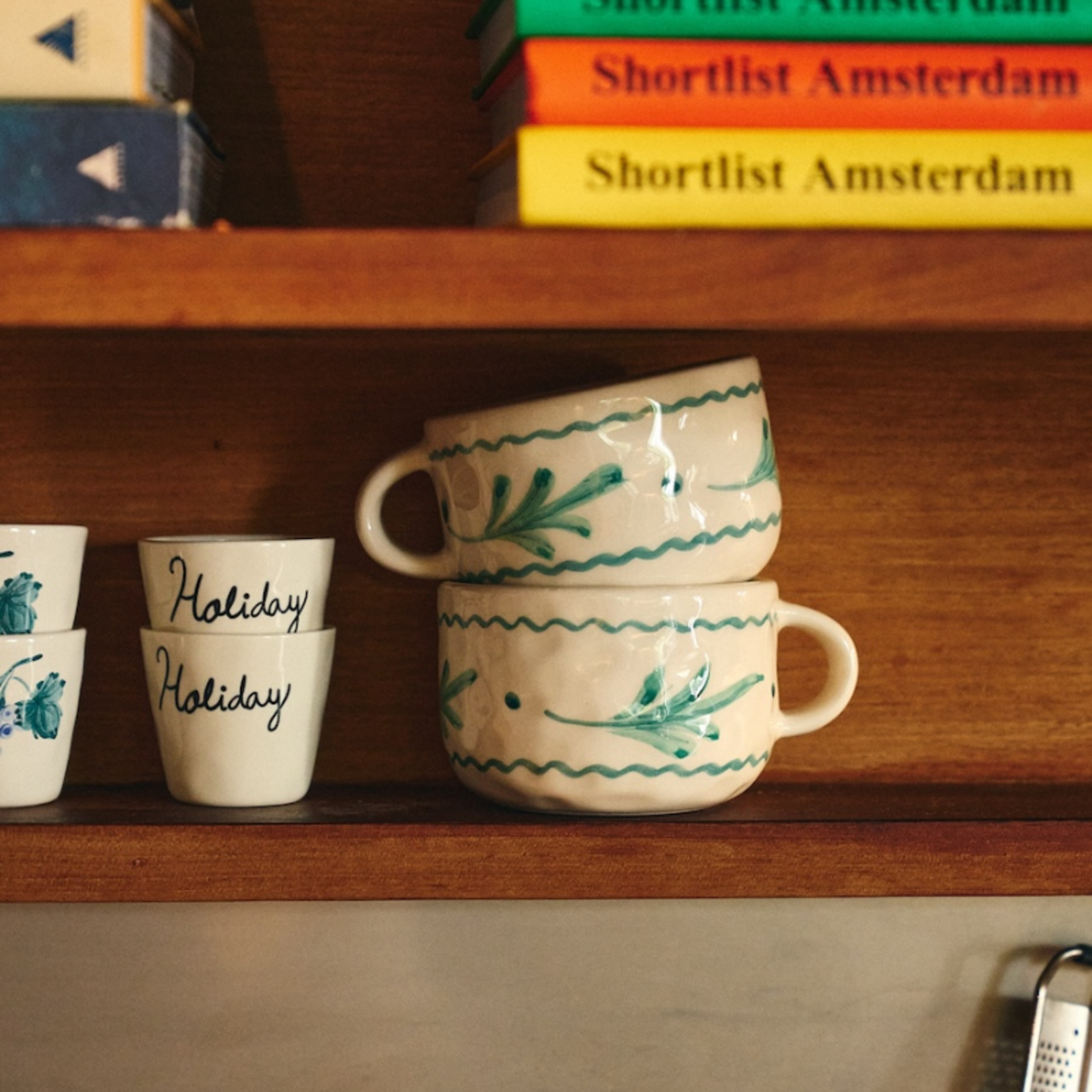 Anna+Nina Anna+Nina - Cappuccino Mug - Leaf