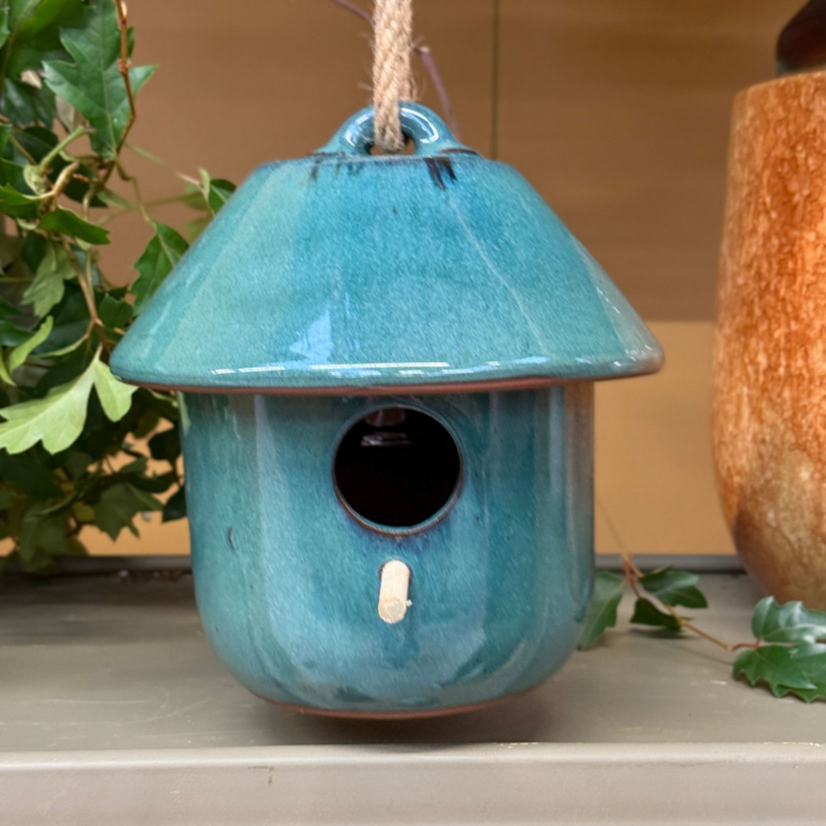 Vogelhuis - Teun - Keramiek - aqua