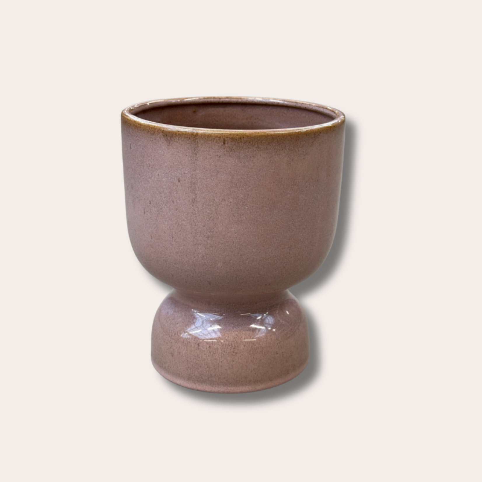 Pot op voet - Riah - roze