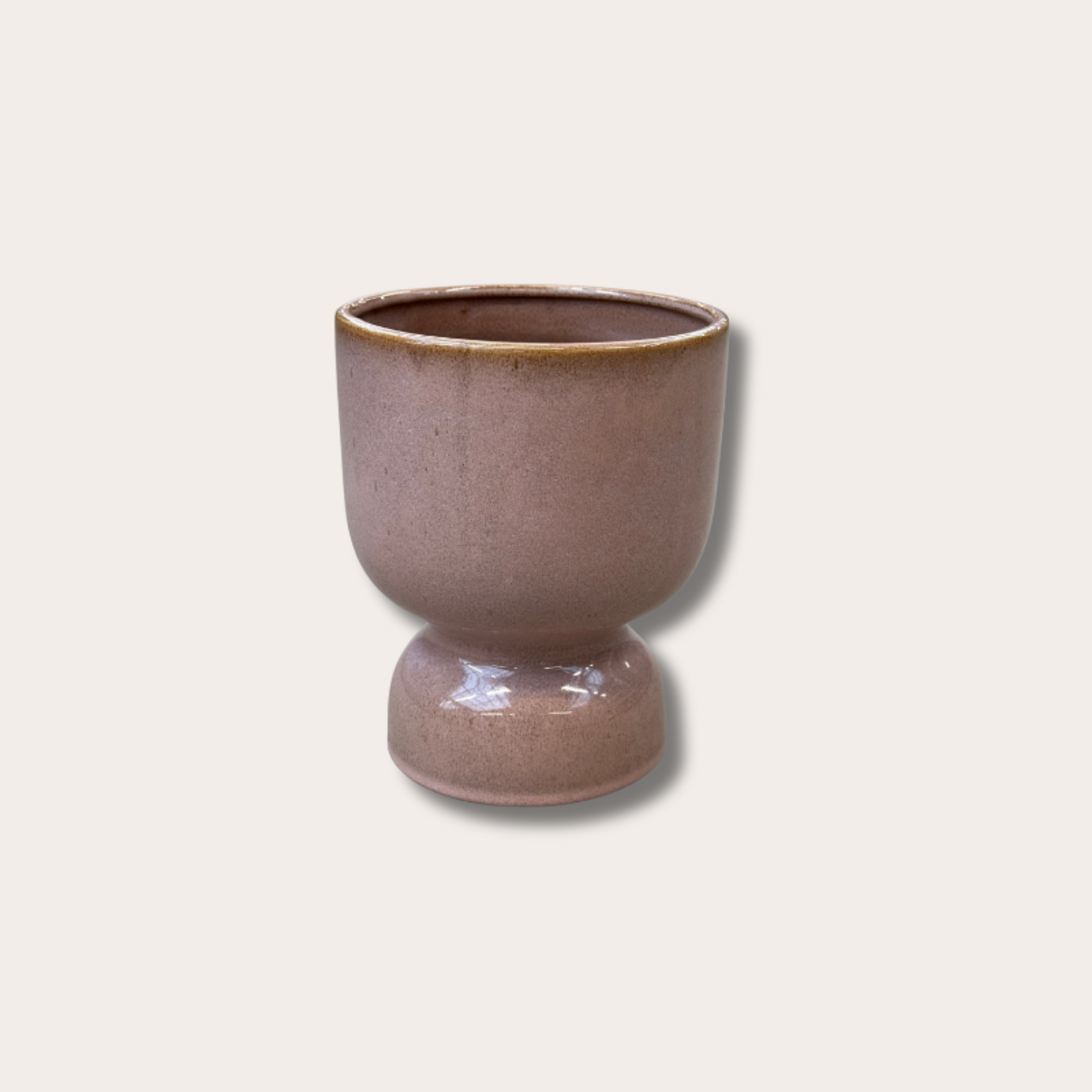 Pot op voet - Riah - roze