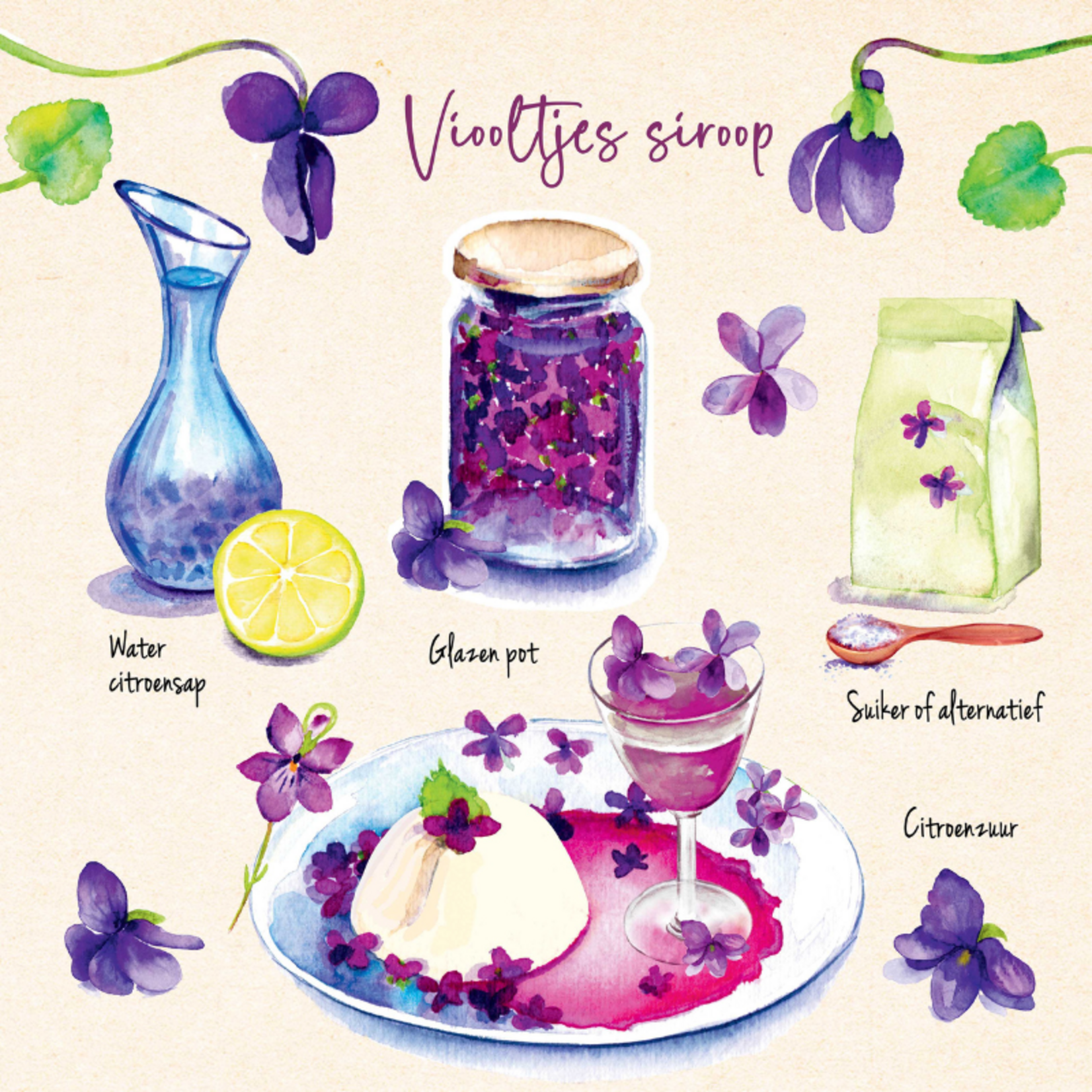 Receptenboekje Eetbare Bloemen