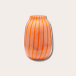 Vondels Vaas - Glas - Strepen - Oranje - S