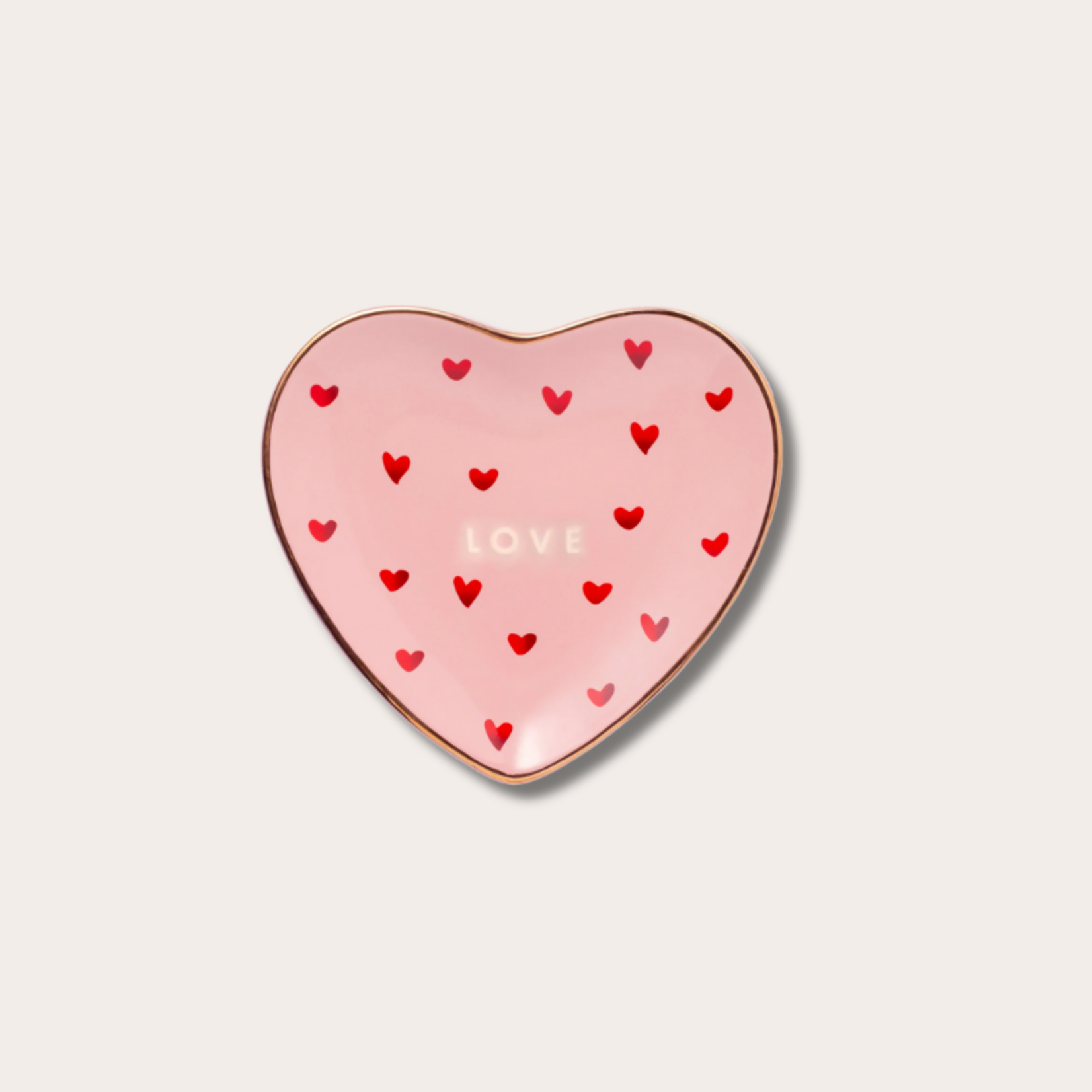 Vondels Plate - Hearts Love - Pink