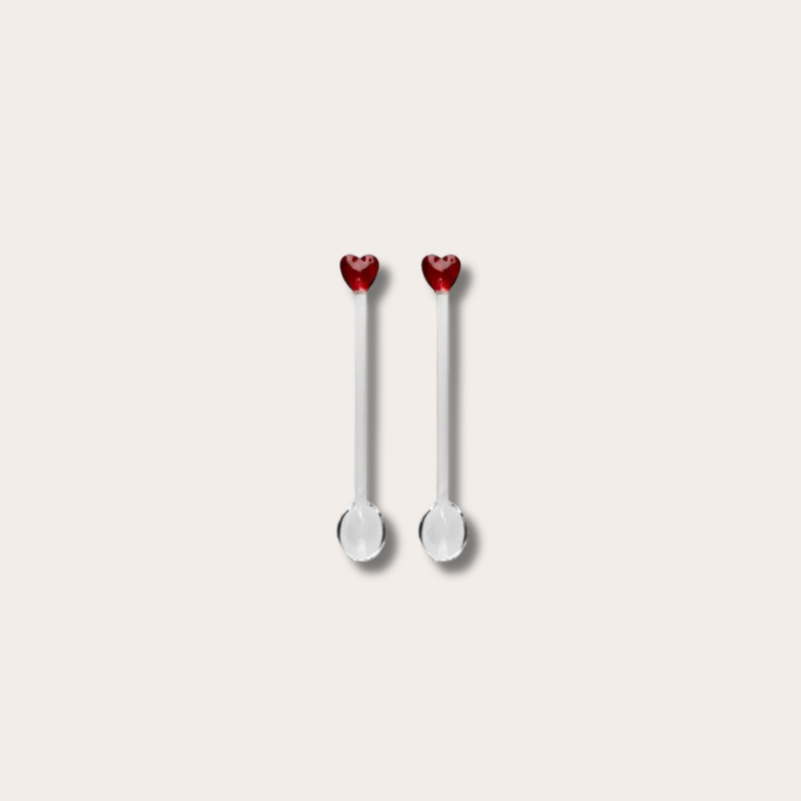 Lepelclub Heart Spoons Red - set van 2
