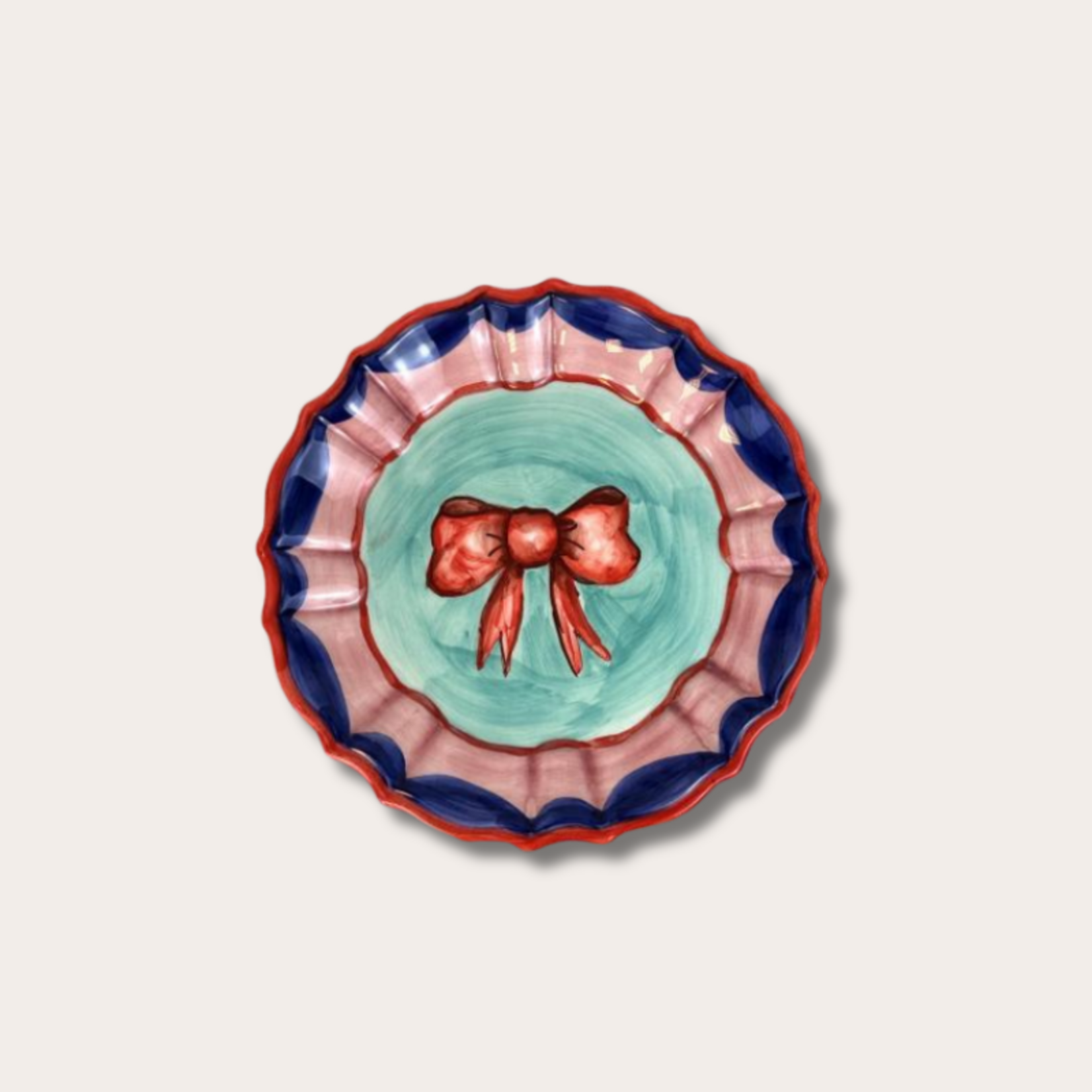 Ontbijtbord - Strik - Multicolor