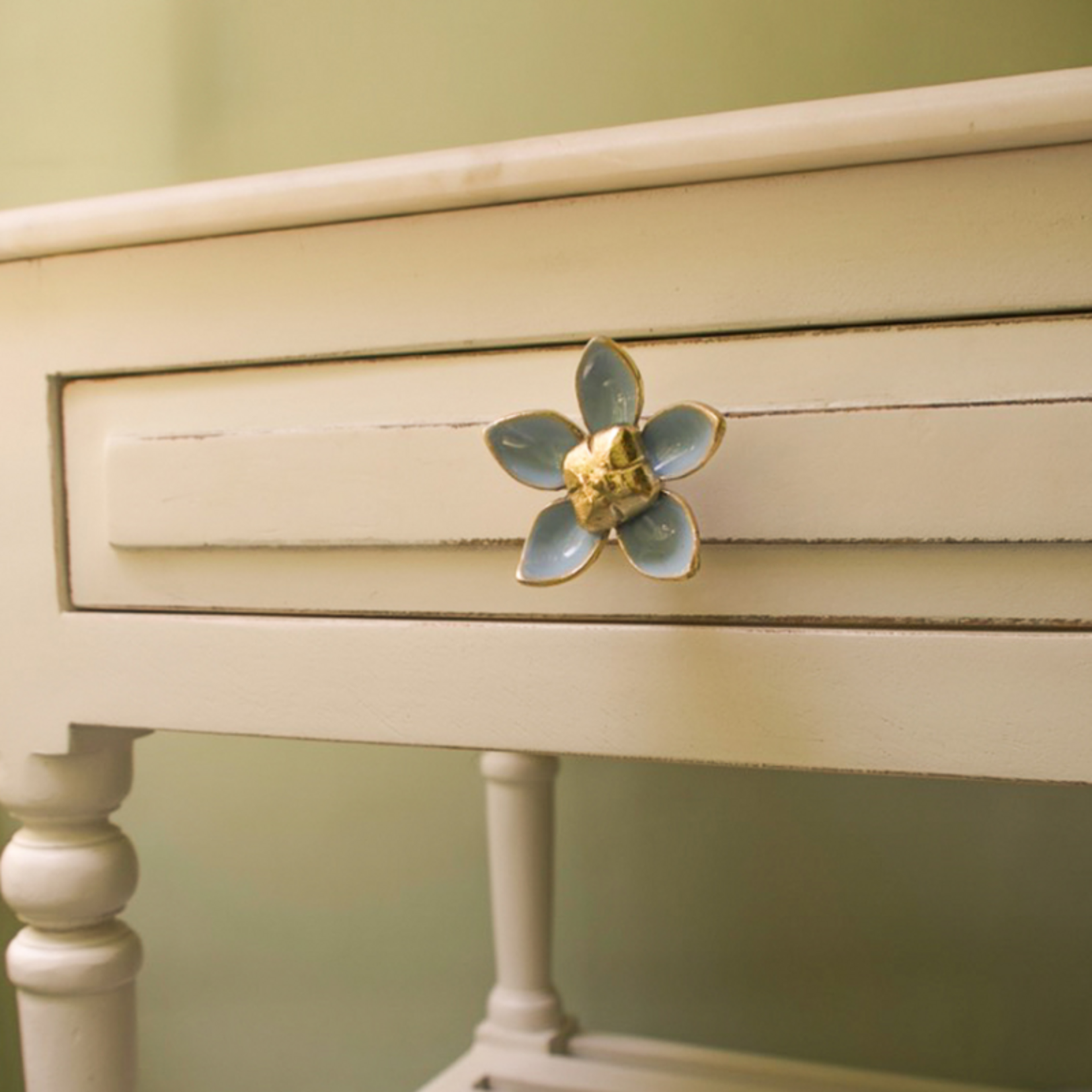 Doing Goods Doing Goods - Liv Flower - Knop - Licht Blauw