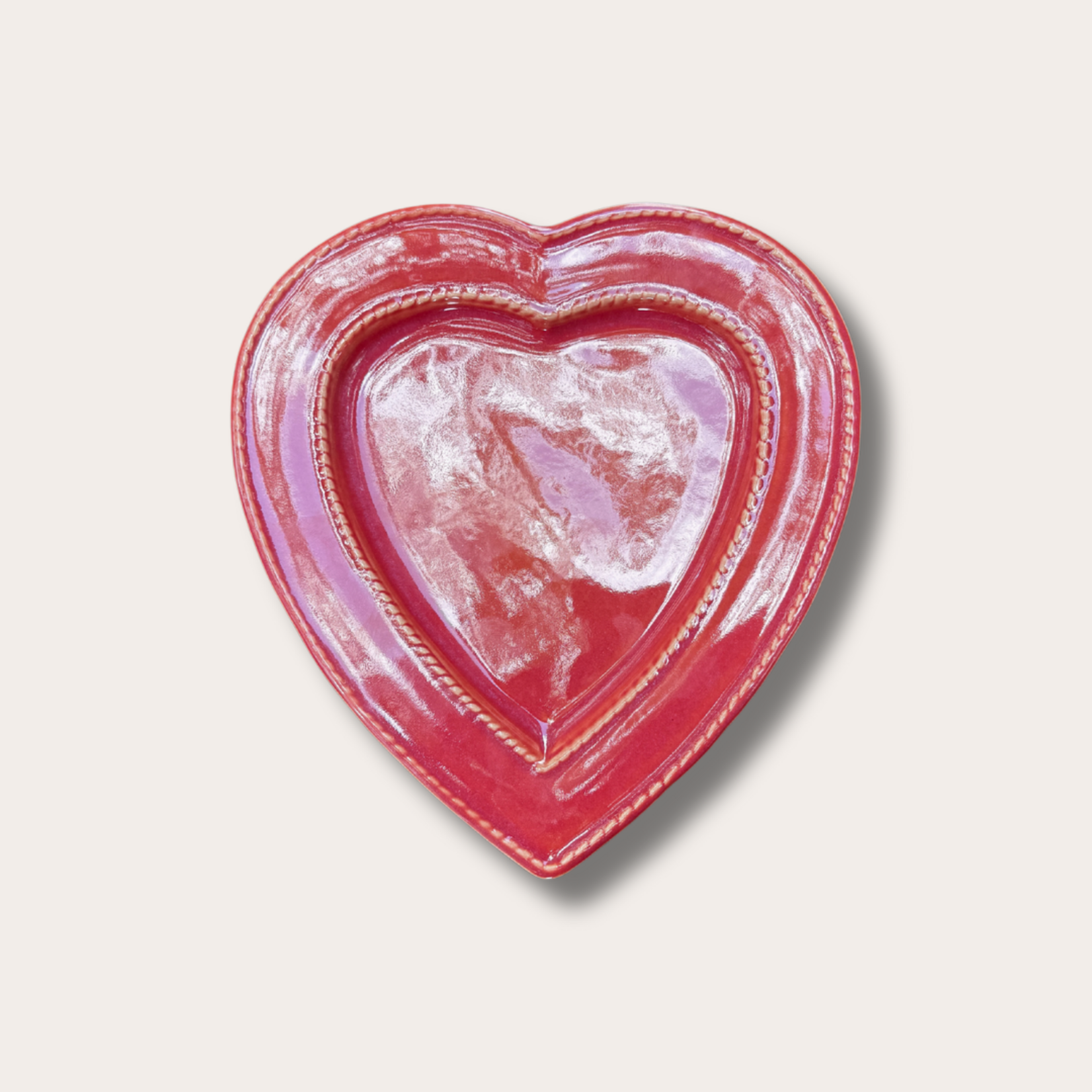 Bord - Hartje - Rouge Cendré - M