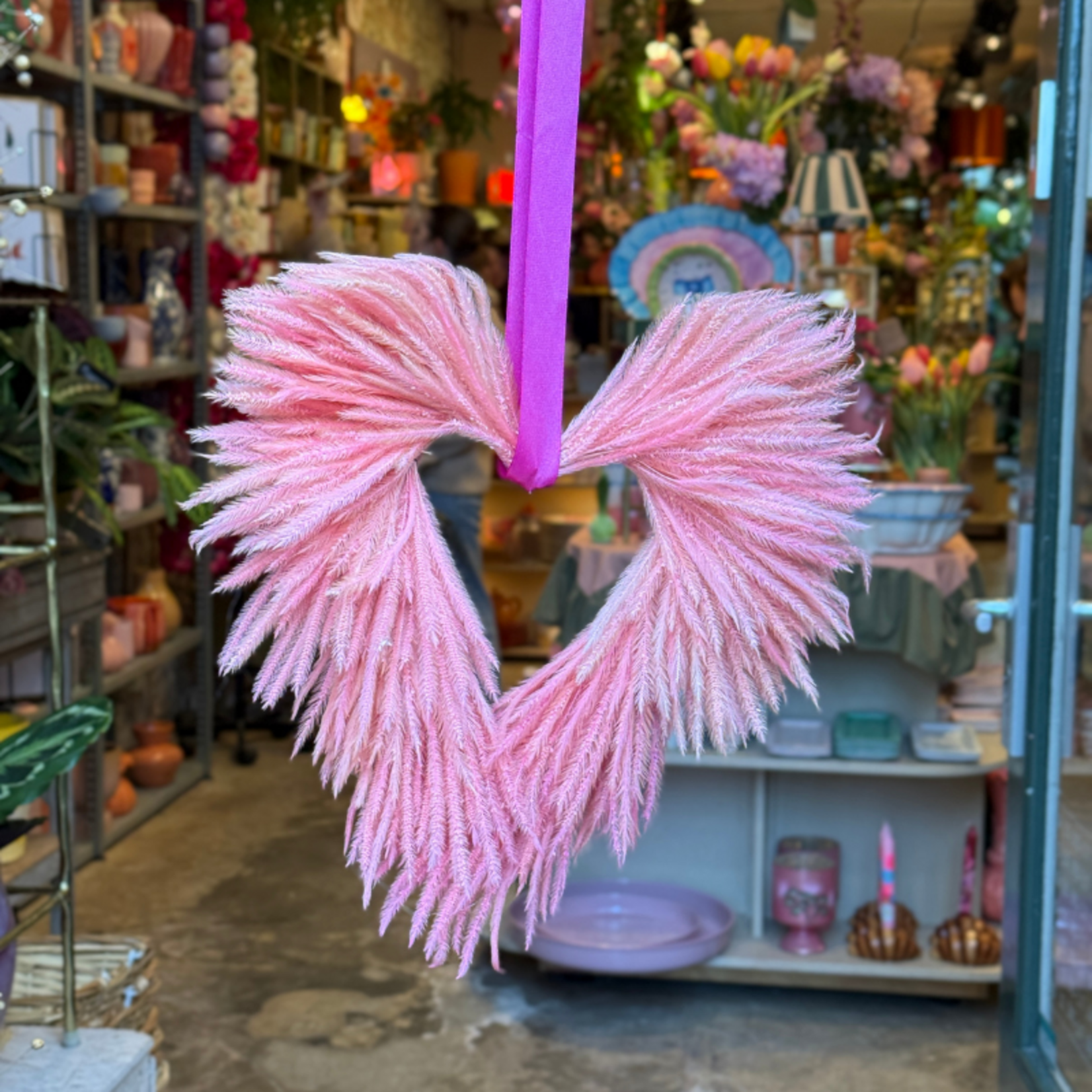 Krans - Hart - Roze - M