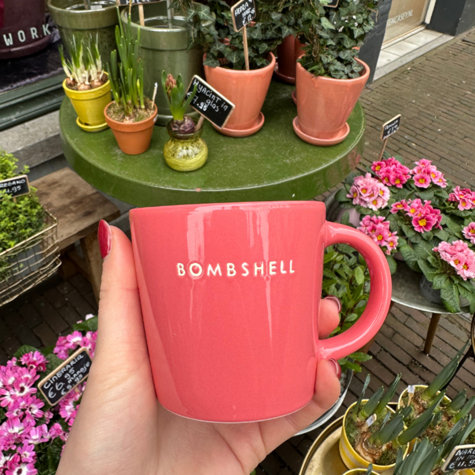 Vondels Cappuccino mug - Bombshell - Koraal