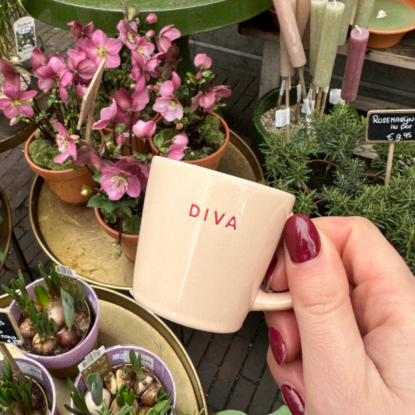 Vondels Espresso cup - Diva - Salmon