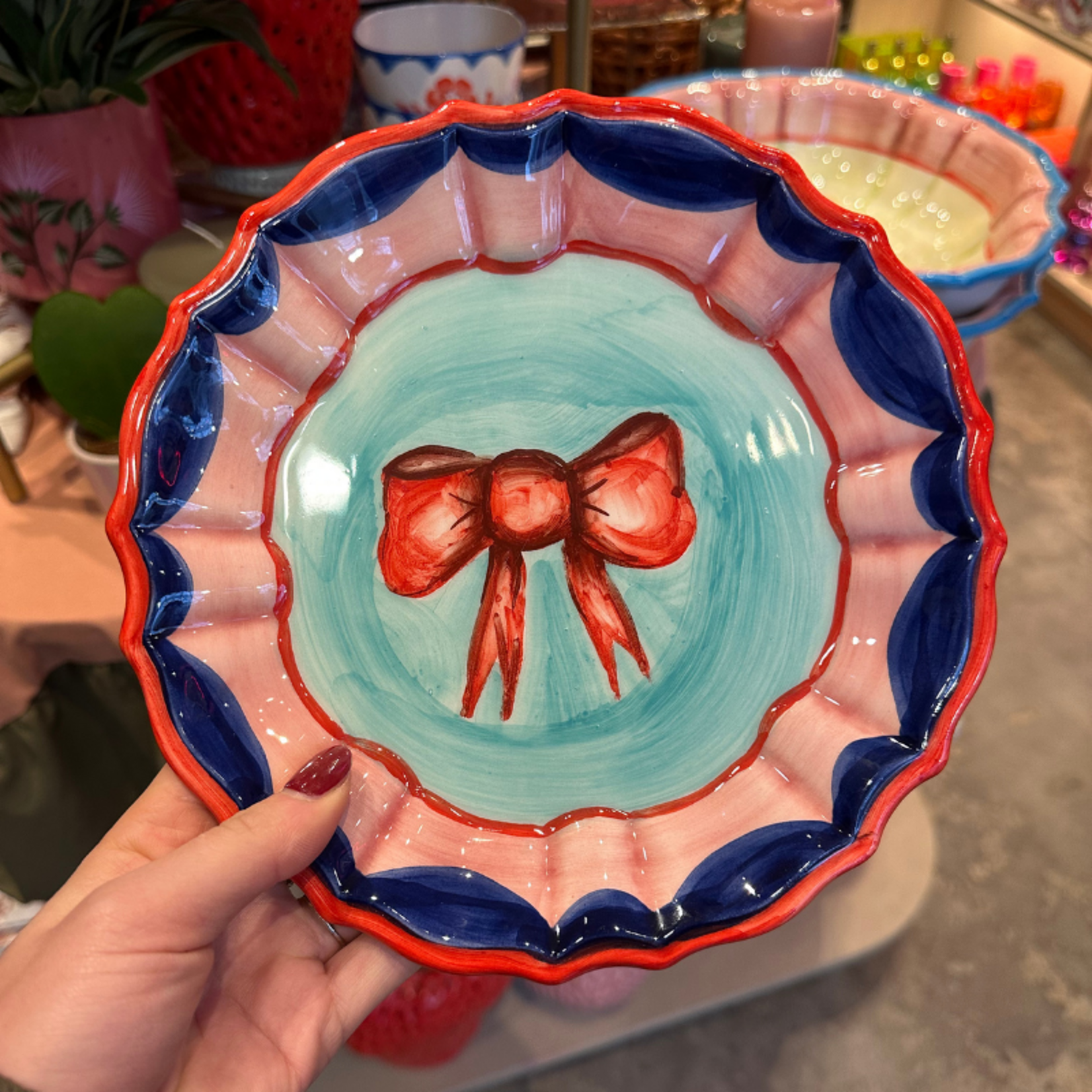 Ontbijtbord - Strik - Multicolor