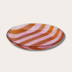 Serveerschaal - Glas - Oranje/roze - L