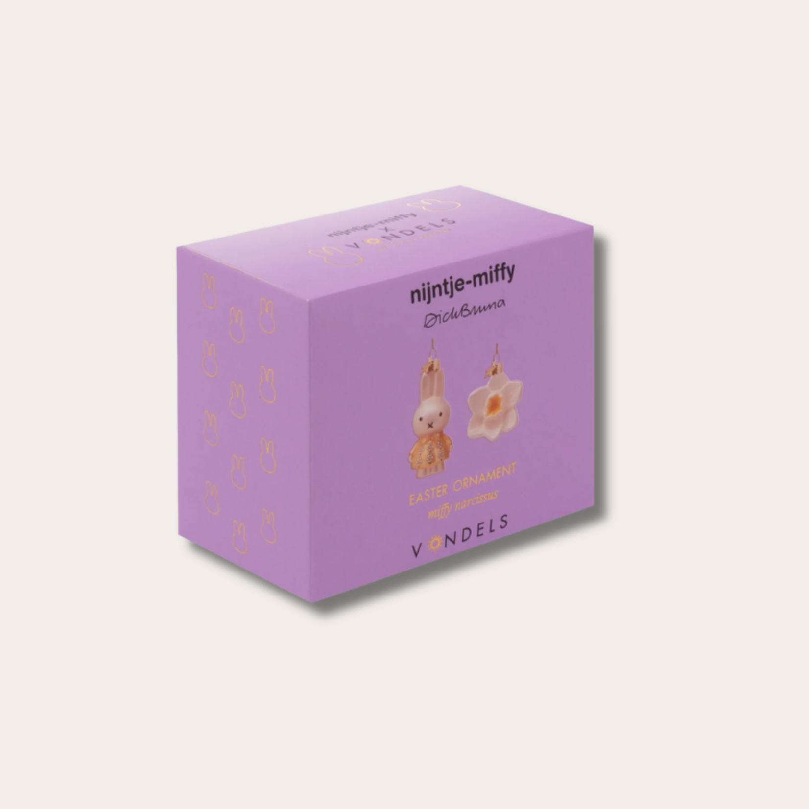 Vondels Paasornamenten Vondels - Easter set yellow Nijntje/miffy & daffodil