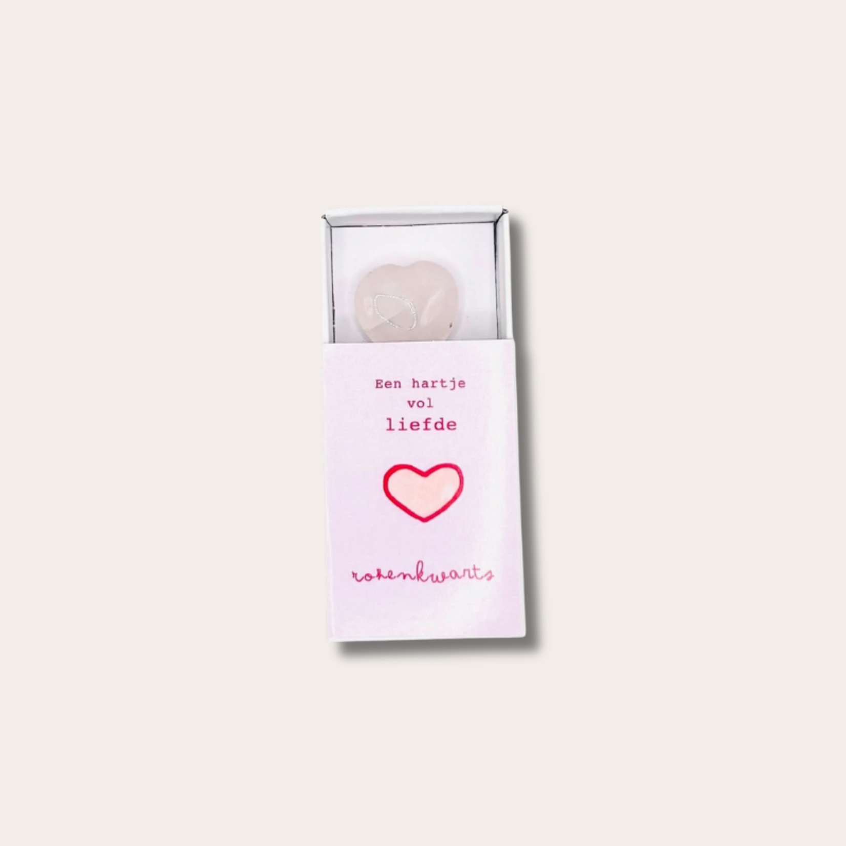 Hartje vol geluk - Rozenkwarts