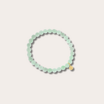 Armbandje met gemstone balletjes - mint