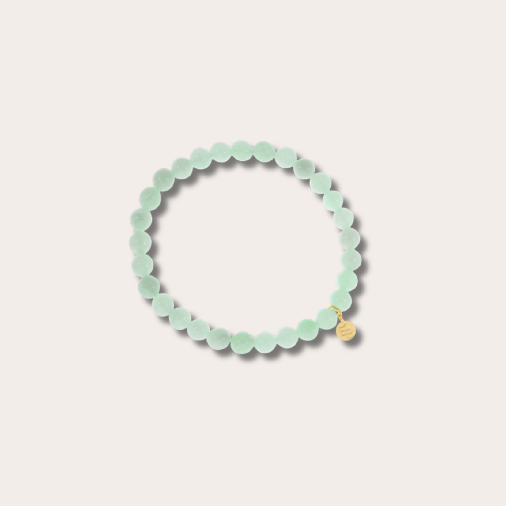 Armbandje met gemstone balletjes - mint