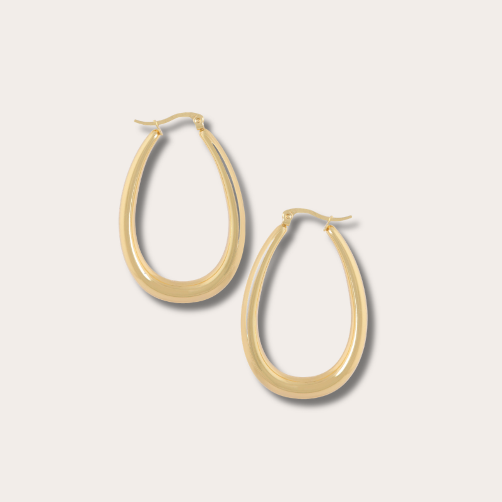 Ovale oorbellen (4.5cm)