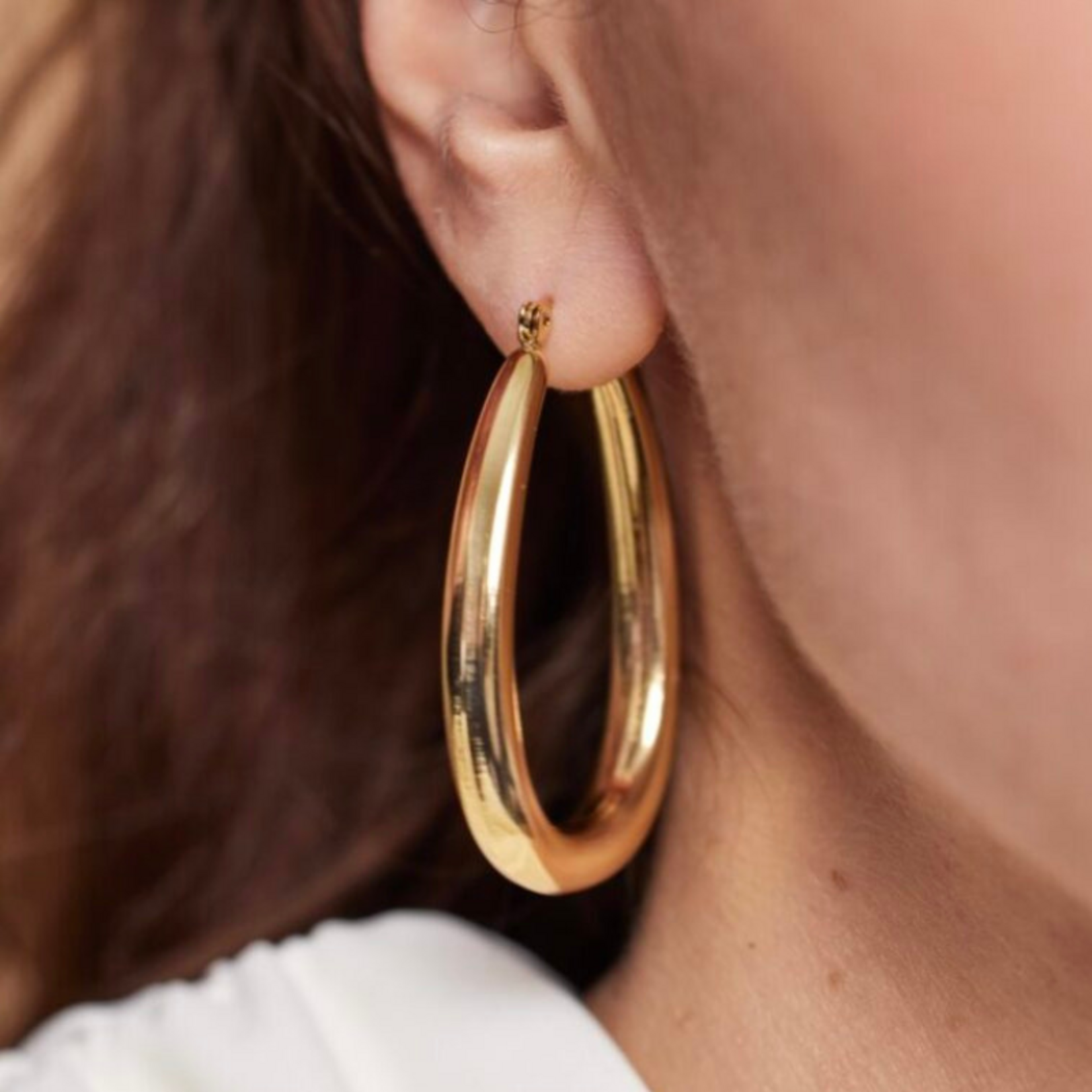 Ovale oorbellen (4.5cm)