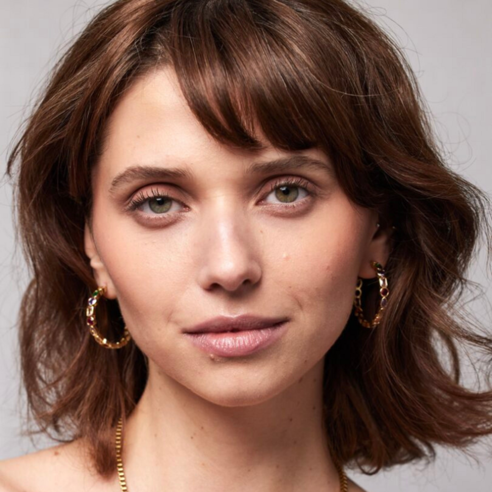 Ellen Beekmans Oorringen Strass Multicolor (3.5cm)