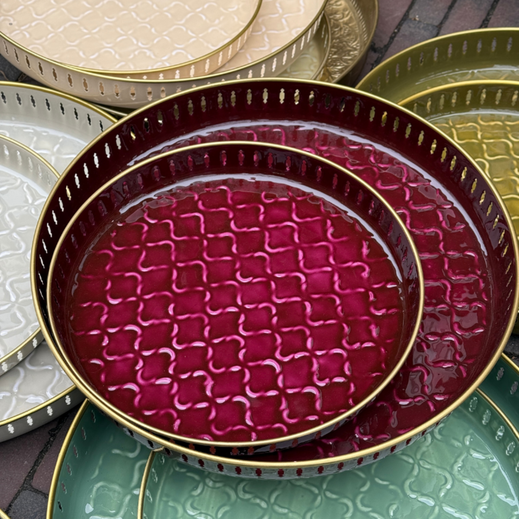 Dienblad Riviera - Burgundy - S