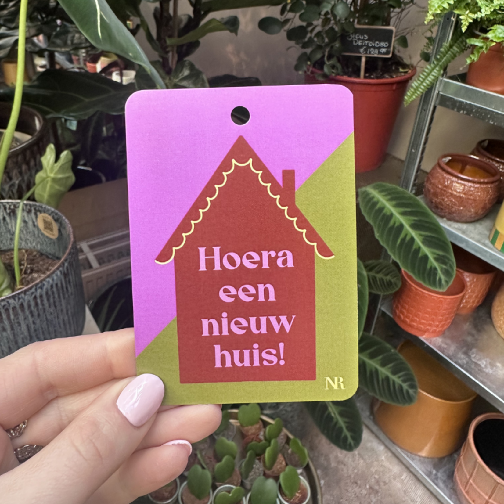 Kaart klein - Hoera een nieuw huis