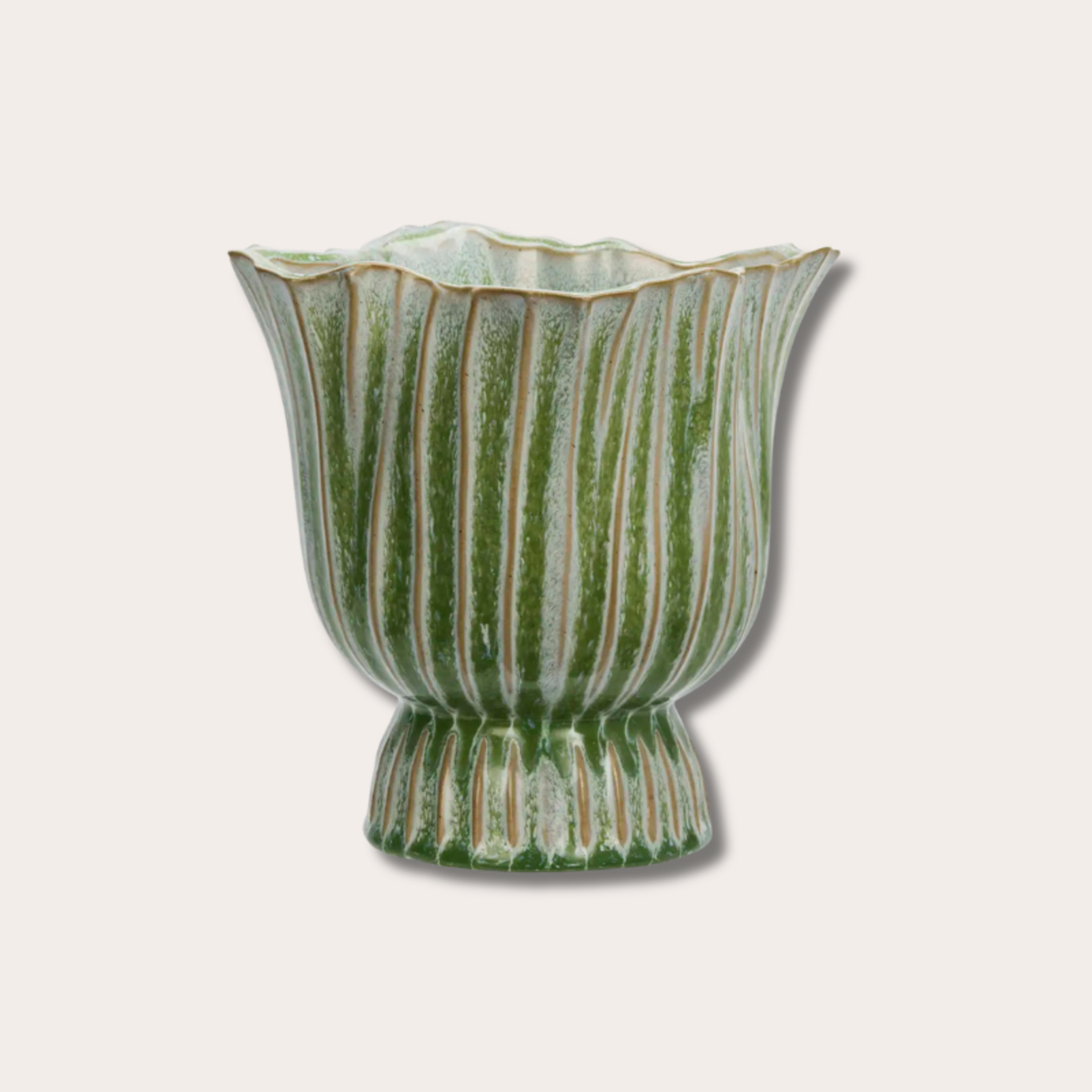 Pot - Flower - Groen - M